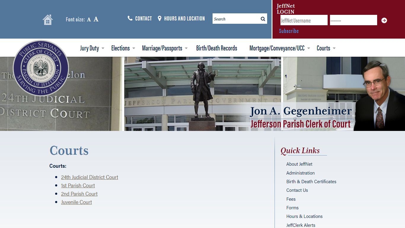 Courts « Jefferson Parish Clerk of Court